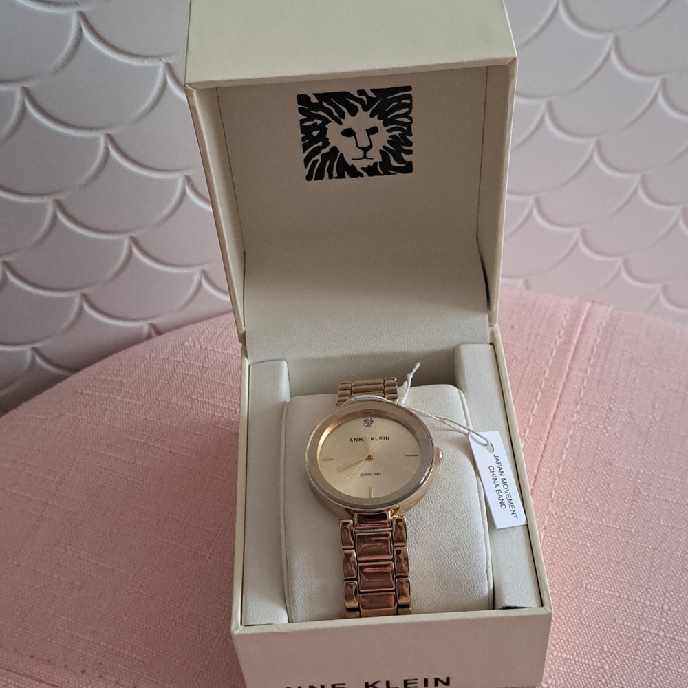 Anne Klein gold watch